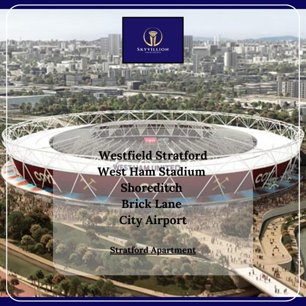 Skyvillion - Olympic View London Stratford Apartment Eksteriør billede